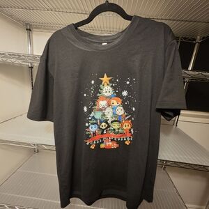 Festive Graphic Black T-Shirt